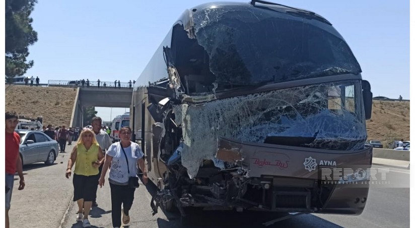14 пострадавших в столкновении двух автобусов на дороге Баку-Сумгайыт выписаны, пятеро остаются в больнице