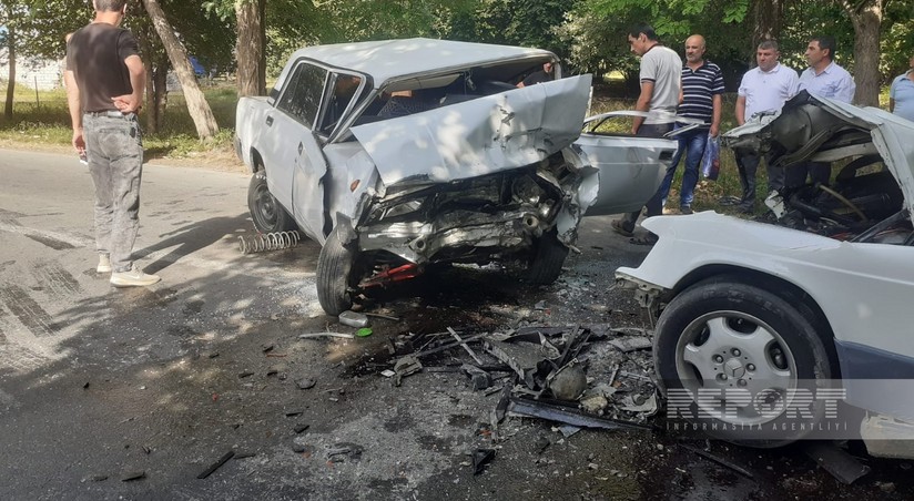 В Огузе при столкновении двух автомобилей пострадали несколько человек